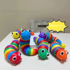 Colorful and ever-changing twisting caterpillar toy for children, promoting color recognition, early education, stress relief, and pranks, perfect for boys and girls.