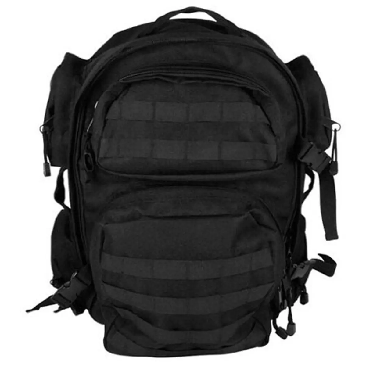 NcSTAR Vism Tactical Back Pack, Unisex Solid Black Daypack with Multiple Pockets, Hydration Compatible Modular System for Outdoor Hunting, Tactical Accessories, Backpack Fit