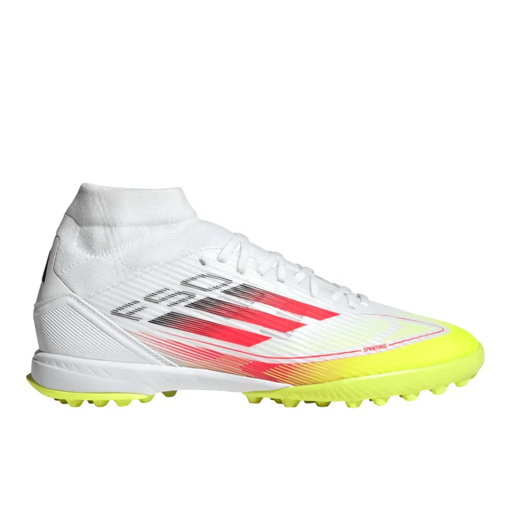 adidas Womens F50 League Mid Turf Soccer Cleats  - White