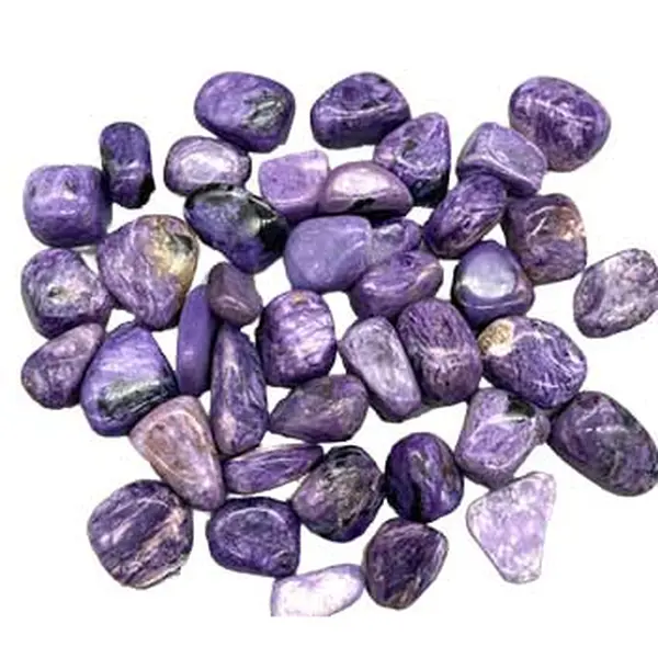 Charoite Tumbled Stones 1 lb Bulk Purple Transformation Crystal
