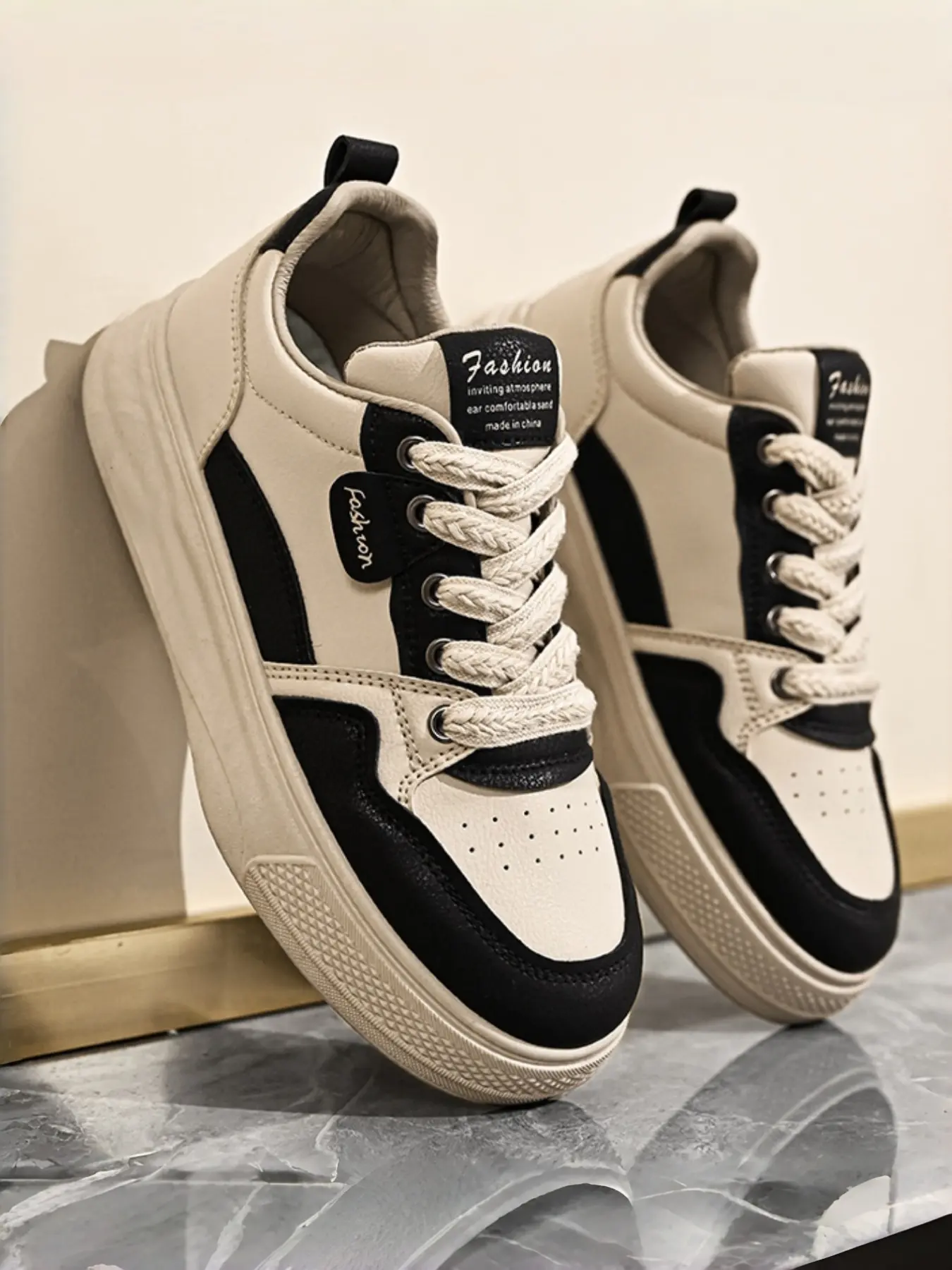 Korean Style Women's Sneakers, Student Thick Sole Height Increasing Sports Shoes, Fashion Comfortable Casual Footwear, Walking Shoes