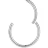 Stainless Steel Hinged Nose Rings Hoops, Casual Simple Nose Ring for Women & Men, Fashion Jewelry for Party, Daily Clothing Decor, Trendy All-match & Exquisite Jewelry for Birthday Gift, Hinged Piercing Hoop, Body Jewelry Accessory