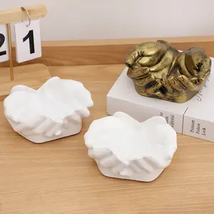 Hand-Shaped Resin Craft Desktop Decor Jewelry Tray Keychain Plate Home Decoration, Single Piece, No Ca Prop 65 Warning