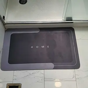 Bathroom Toilet Mat, 3-Piece Set, Quick-Drying Water-Absorbing Floor Mat, Rubber Anti-Slip Bottom Design, Suitable For Bathroom, Washbasin, Toilet, Kitchen, Living Room, Beside The Bathtub, Laundry Room, Bathroom Decoration. Bathmat