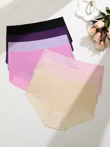 7-Pack Comfortable Ultra-Thin Breathable Women's Plus Size Underwear, Soft and Lightweight Design, Ideal for Daily Wear