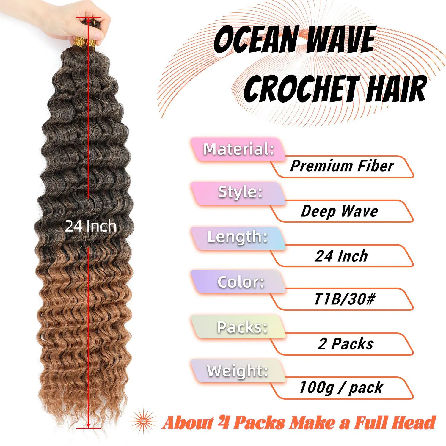 T1B/30# Ombre Black to Auburn Brown