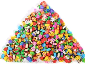 300 Pieces Mini Erasers for Kids Bulk Small Animal Fruit Pencil Erasers Assortment for Home Rewards School Supplies and Gift Filling
