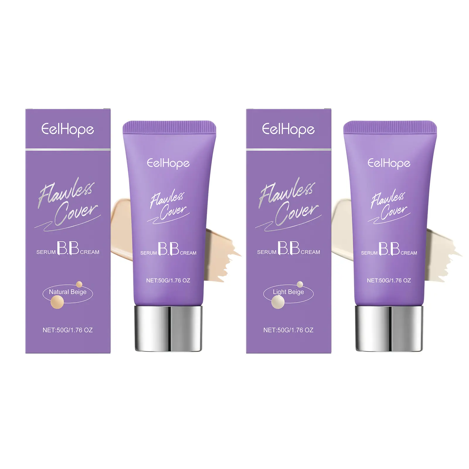 Eelhope Essential BB Cream Moisturizing Nourishing Concealer Long Lasting Oil Control Lightweight Daily Flawless Cover Balm Foundation