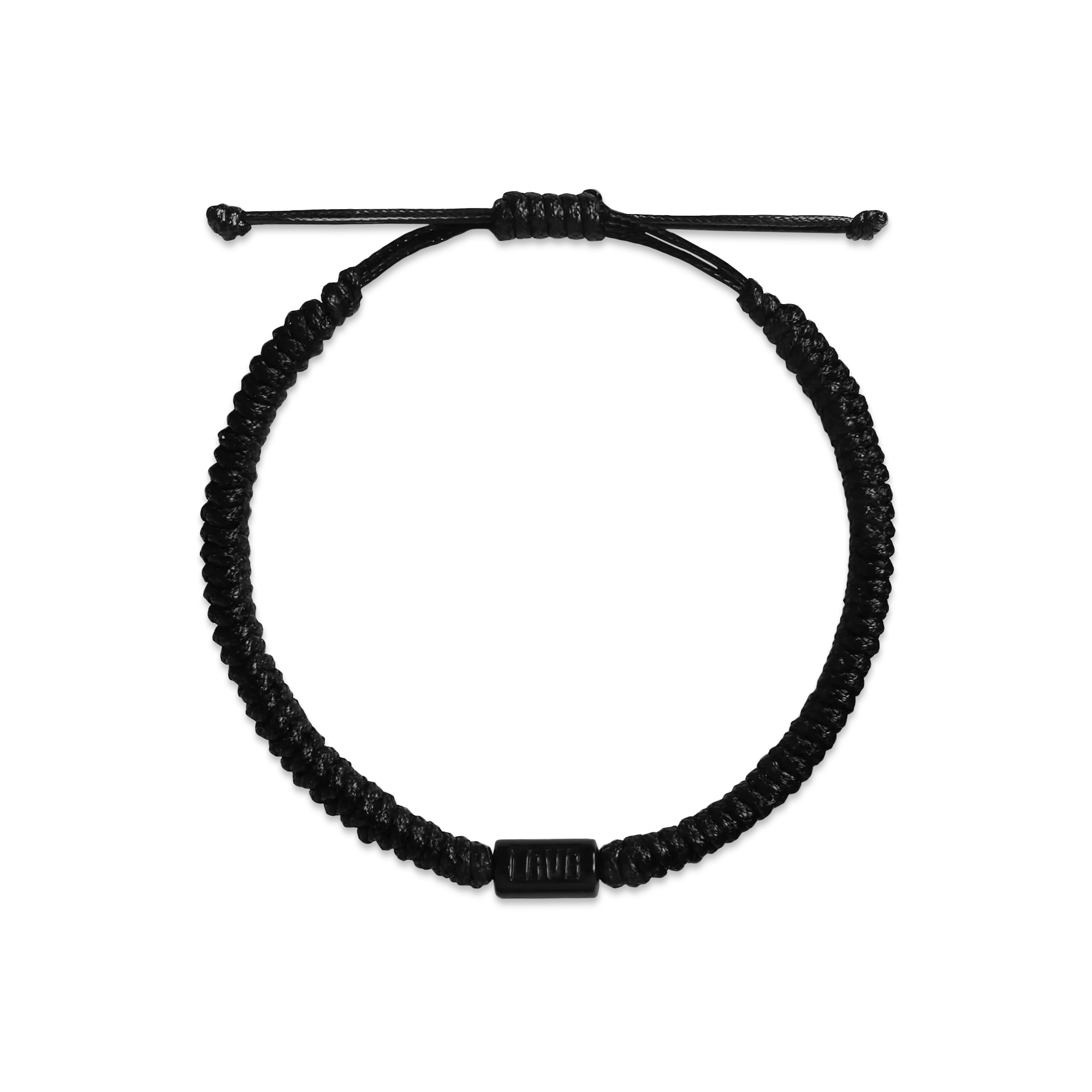 Black String Braid Bracelet - STR-D8