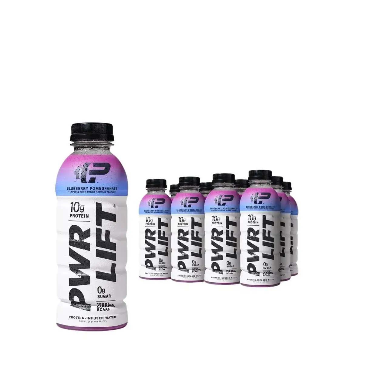 PWR LIFT Protein-Infused Water | Blueberry Pomegranate | 12 Pack