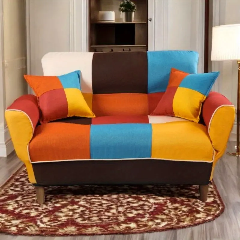 U_STYLE Compact Colorful Sleeper Sofa for Small Spaces, Featuring Solid Legs and Modern Design