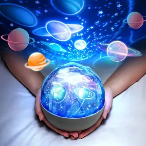 Solar System Projector Light for Kids, 300°Rotating + 5 Films Planet Projector for Bedroom, Night Light for Boys Room, Space Toys for Kids 3-5, Planet Toys for Kids as Gifts