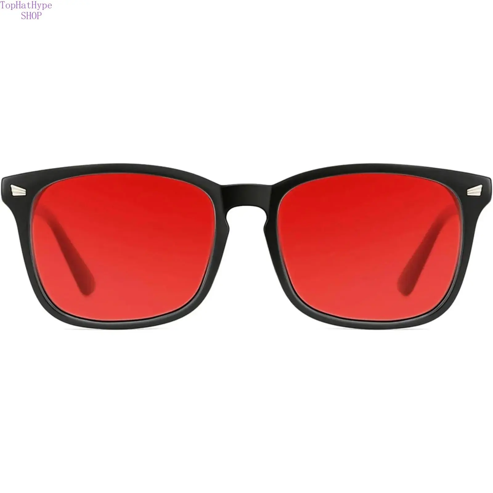 Blue Light Blocking Glasses, 99.9% Blue & Green Light Blocking Red Lens with Dual AR Coatings, Anti-Eyestrain Eye Protection, Comfortable Lightweight Eyewear for Computer Work, Gaming, Better Sleep Quality, Blue Light Blocking Lens