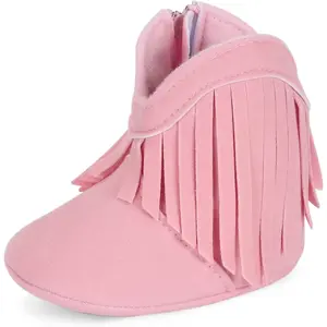 L-SOK006   Baby Girls' Cowboy Tassel Boots