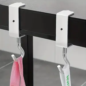 10 heavy metal backpack hooks, adjustable dormitory furniture desktop hooks, used for hanging bags, special backpack rack, bearing 110 pounds, portable detachable desktop hooks, home storage accessories.