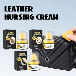 Leather Repair Cream Cleaner Conditioner Restorer for Jackets Shoes Bags Furniture Sofa Car Seat Deep Cleaning Nourishing Protection Crack Renewal Care