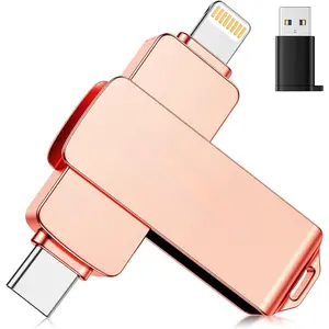 512GB Flash Drive Intended for , USB Memory Stick Storage Backup for Photos Videos, Plug and Play No APP Required, Compatible with  iPad Android and Computers (Rose )
