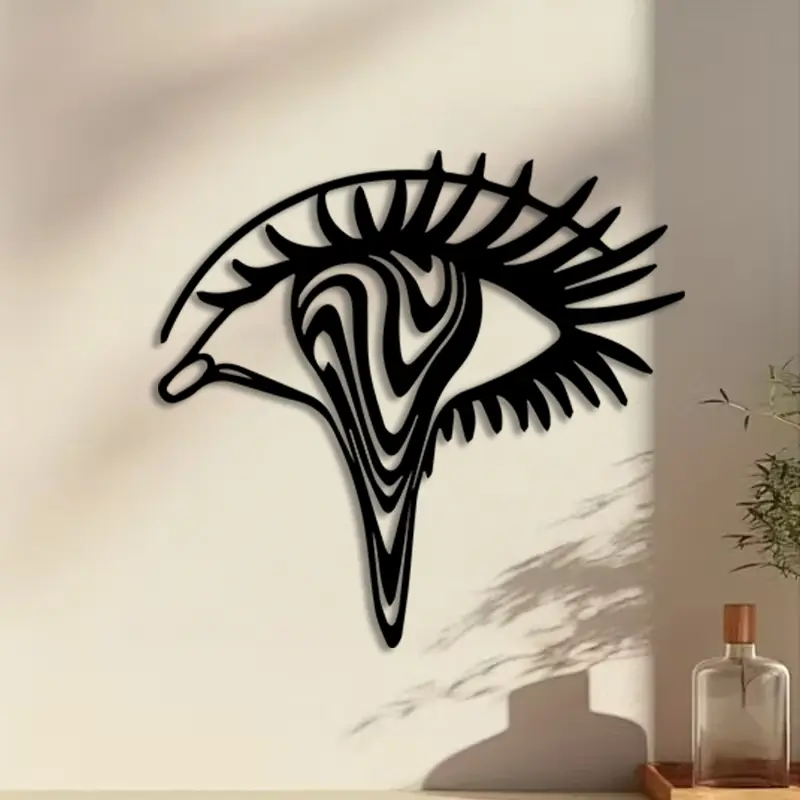 1pc Eye Metal Wall Art, Eye Statue Mural, Perfect for Living Room Wall, Aesthetic Wall Decor, Modern Artistic Decor, Decoration Items, Ideal Gift for Spiritual Seekers, Powder-Coated Metal