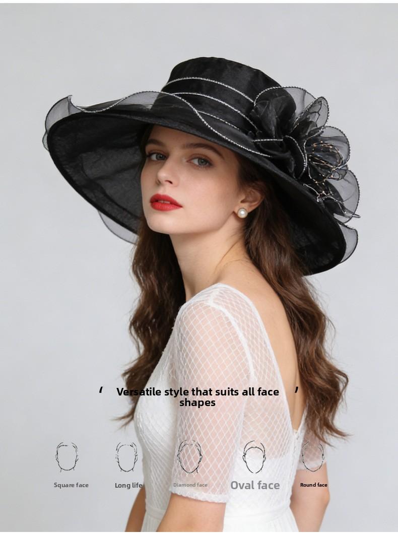 Women's Organza Church Kentucky Derby Fascinator Bridal Tea Party Wedding Hat