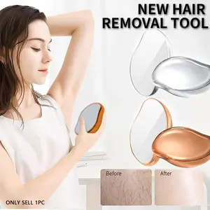 Painless Crystal Epilator Hair Remover for Men & Women, Reusable Waterproof Hair Removal Shaver for Smooth Back Arms Legs, Gentle Effective Solution