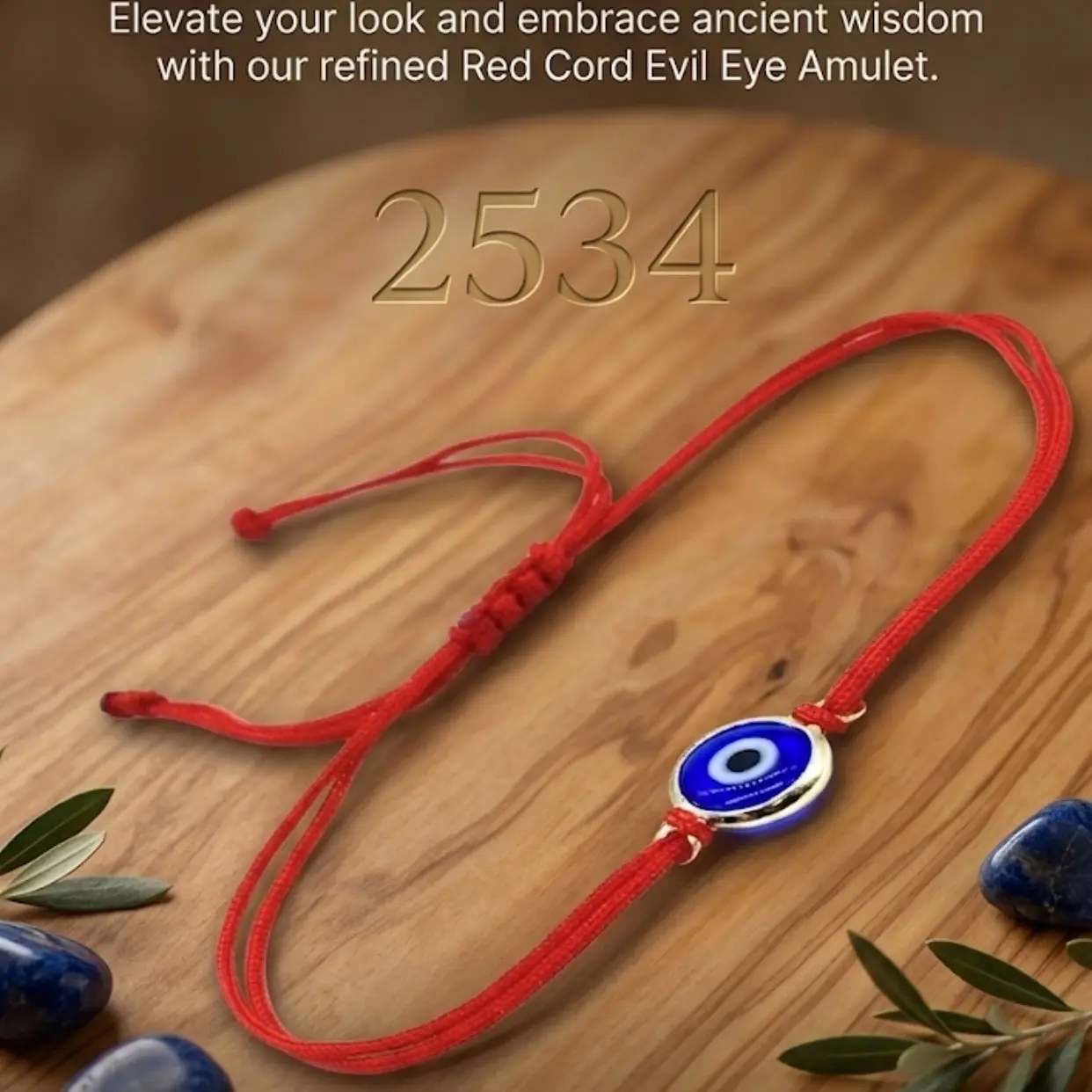 LuckyEye Classic Red String Bracelets, Unisex