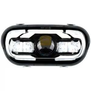 Black LED Headlight for '18-'25 Harley® Fat Bob