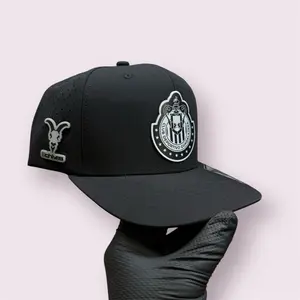 Chivas De Guadalajara All Black Snapback Hat with Black/Grey Logo Comfortable Fit for Any Occasion Versatile Accessory Sleek Look Elevate Your Style