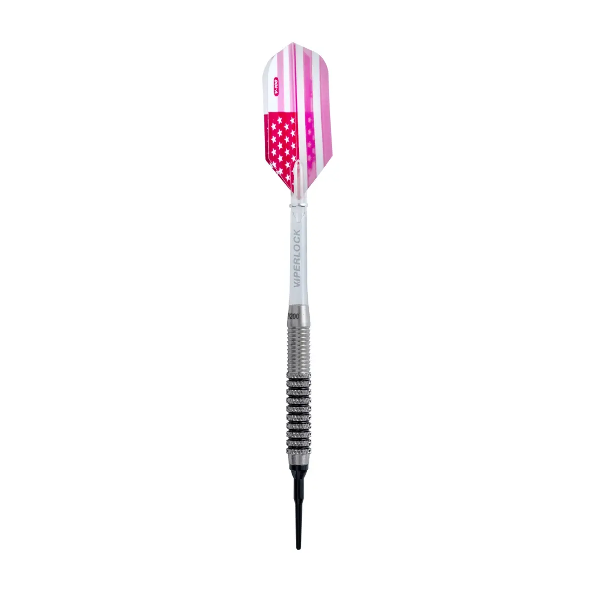 Viper Patriot Limited Edition 80% Tungsten Soft Tip Darts, 20g Barrels with Viperlock Shafts, Engraved Number, Case & Flights, Dart Set, High Quality, Unisex, Corrosion Resistant, Durable, Resistant To Corrosion, Soft Darts