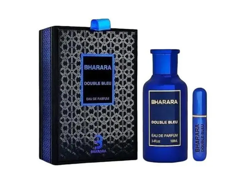 Bharara Double Bleu EDP - 100ml (3.4 Oz) For Men - Long Lasting Citrusy - Fruity & Fresh Luxury Fragrance For Men