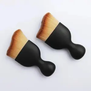 New Wave Makeup Brush, Car Interior Short Velvet Brush, Air Conditioning Vent Cleaning Brush, Automotive Detailing Tool