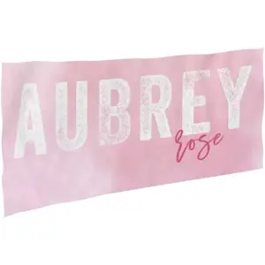 Clearance -Personalized Signature Style Beach Towel Custom Towel with Name for Beach Pool Summer Fun Kid Adult Couples Gifts (Pink)