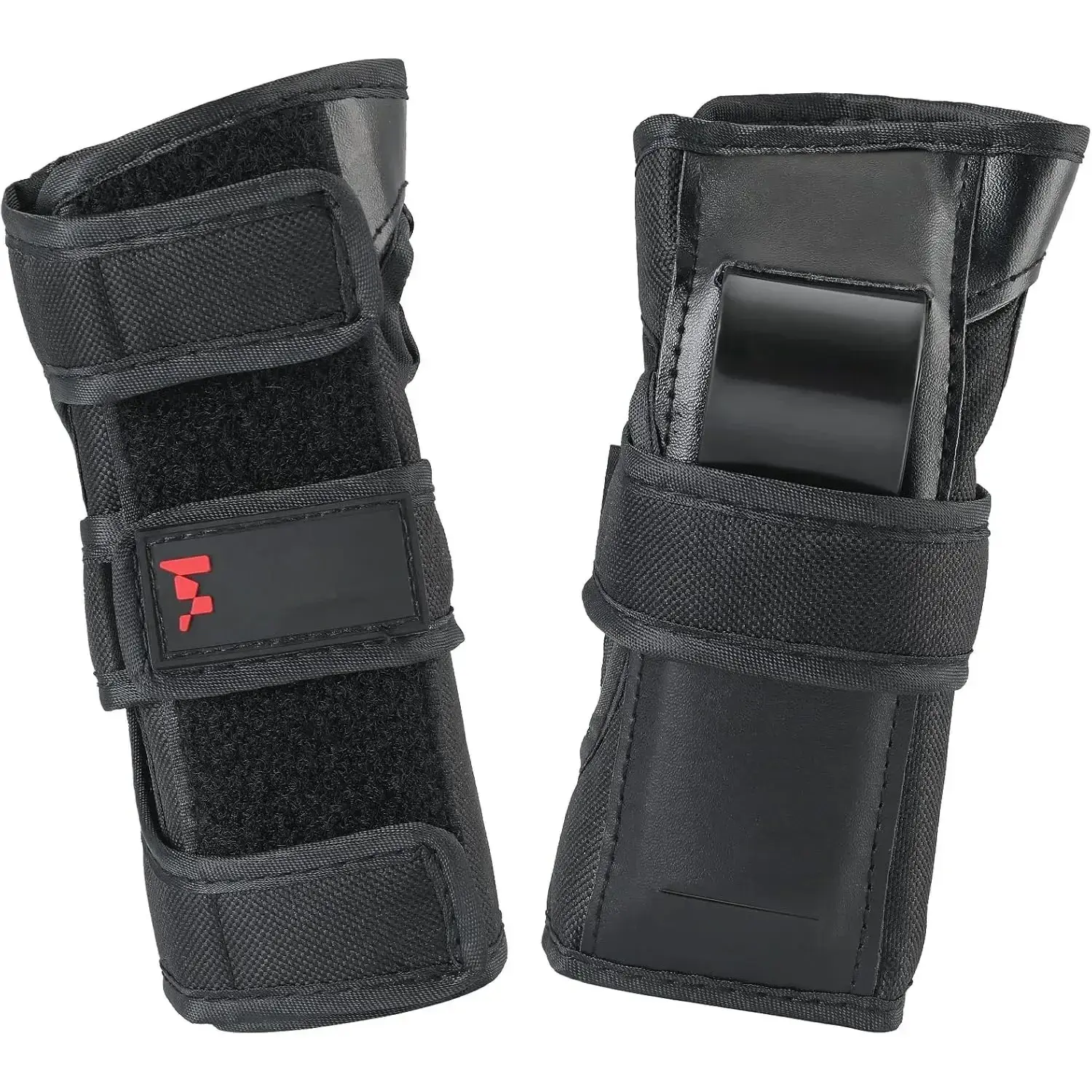 Adjustable Velcro Strap EVA Foam Wrist Guards - Impact-Resistant, Easy Slip-On Extreme Sports Protection Gear with Cushioning for Wrist, Molded Fit, S/M Sizes for Adults (Rollerblading, Snowboarding Use)