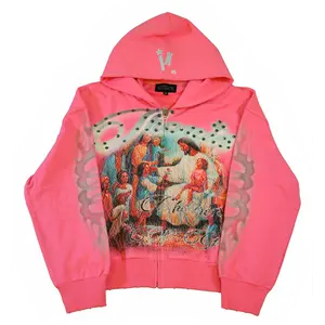 "Children of God" zip-up (pink)