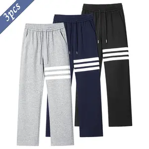 Men's Casual Loose Fit Joggers - Straight Leg Sweatpants with Drawstring Waistband & Large Capacity Pockets - Versatile All-Season Activewear