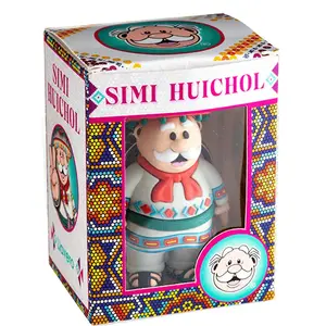 Dr. Simi Huichol Llavero Keychain - Traditional Mexican Doll with Colorful Design and Unique Features