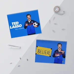 Ted Lassoo Best Quotes 2026 Wall Calendar, Football Coach Movie Funny Quotes Gift For Fan 2026 Calendar, TedLasso Character 2026 Wall Calendar