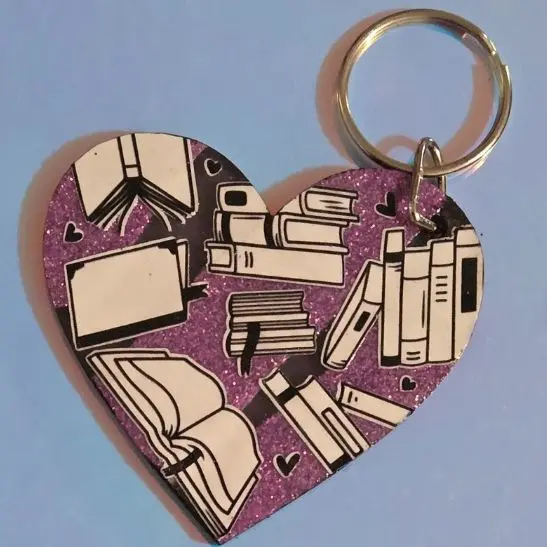 Purple Books - heart