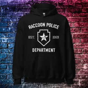 Resident Evil Raccoon Police Dept. Hoodie Sweater Sweatshirt Full Color Full Size