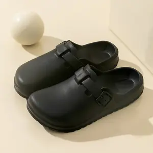 Unisex garden clogs, 2026 new type I; non-slip thick sole; indoor/outdoor slide sandals; quick-drying courtyard slippers; natural style; breathable non-slip slippers; soft walking shoes