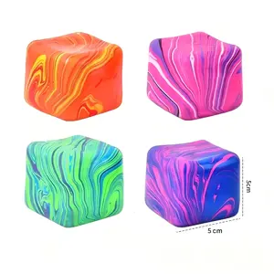 2-Pack Fidget Toys Squishy Stress Cube,Stress Balls for Kids Adults Squishy,Stress Relif,Ice Squishy Cube Sugar Balls,High Density Squeeze Balls for Students Calming,Sensory Squeeze