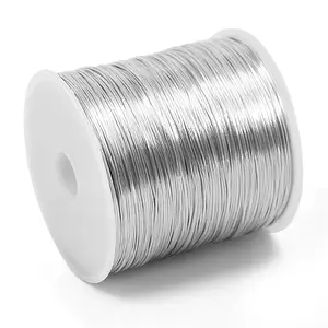 26 Gauge Wire for Jewelry Making - 328Ft Tarnish Resistant Copper Wire (0.4Mm X 100M), Silvery Finish, for Jewelry Making and Handcrafting GAQWOK