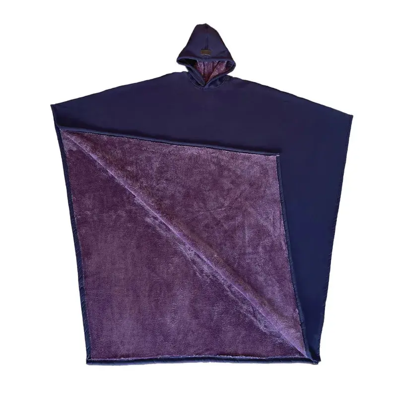 2026 Unisex Oversized Weighted Poncho Hoodie - Long Sleeve Hooded Sweatshirt Cloak for Men & Women, fashion jacket casual apparel, fall winter coat, going out top elevated basics effortless