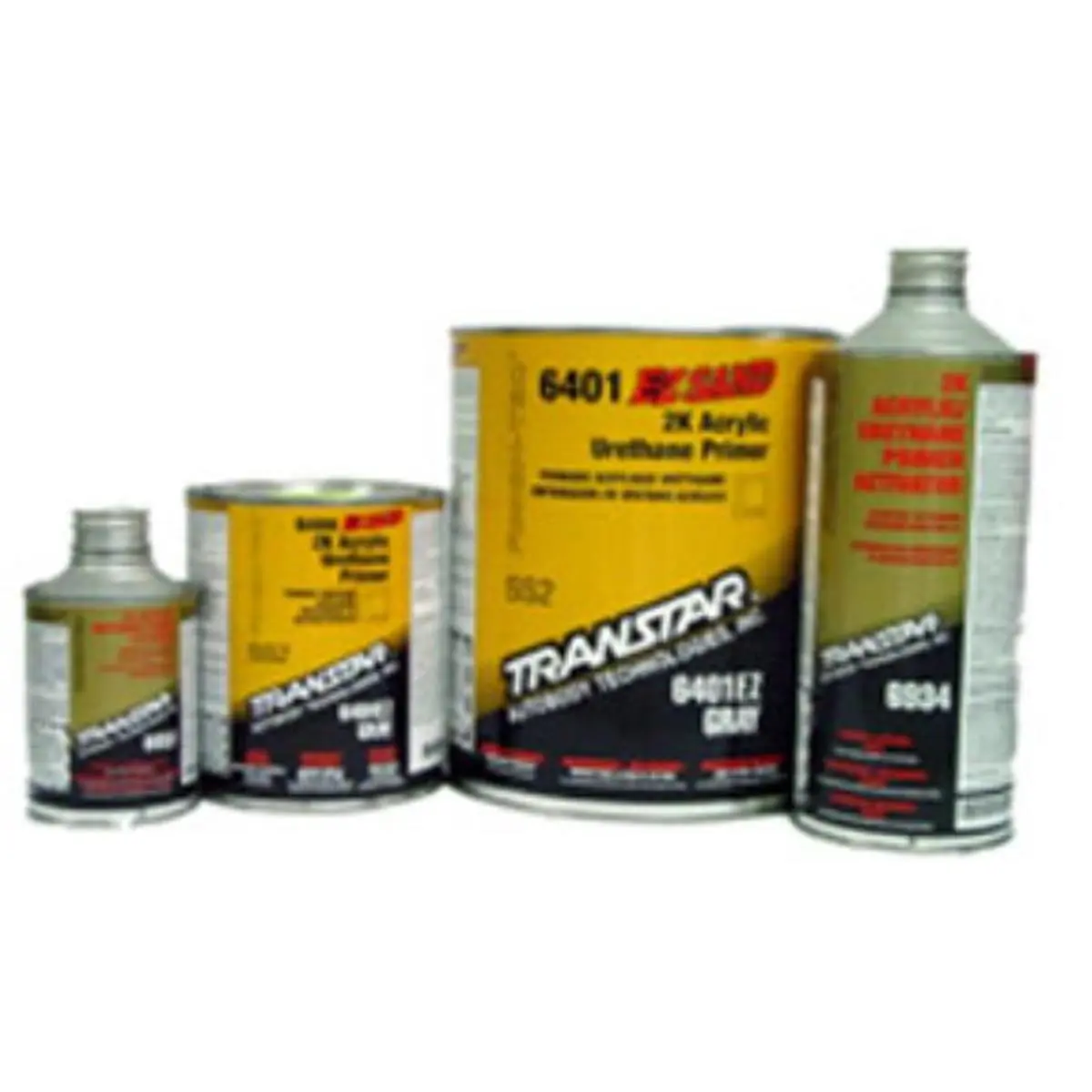 Transtar 2-Component Acrylic Urethane Easy Sand Primer, Gray, 1 Gal Topcoat Prep Solution for Automotive Paint Care