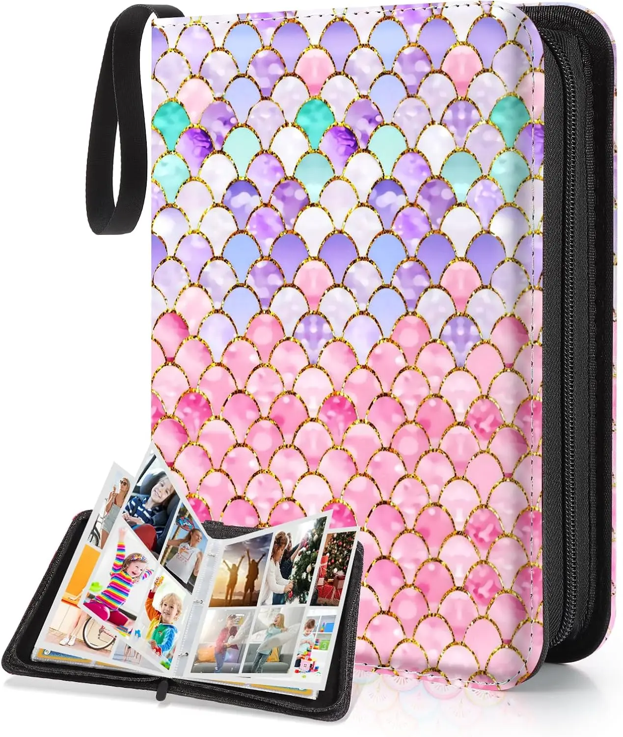 Card Binder for Girls Gifts,440 Cards Collectible Trading Card Holder Case with 55 Sleeves, 4 Pocket (Fish Scales) - TikTok Shop Card Binder for Girls Gifts,440 Cards Collectible Trading Card Holder Case with 55 Sleeves, 4 Pocket (Fish Scales) - TikTok Shop
