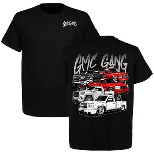 OBS GMC Gang 2-Sided Men T-Shirt GMC Lover Outfit Classic Trucks Tee Vintage Car Parts Style Short Sleeve Crewneck For Him For Her