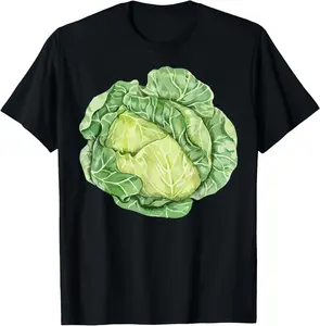 100% Cotton  Unisex Cabbage Halloween Group Costume Salad Vegan Vegetarians Tees T-Shirt