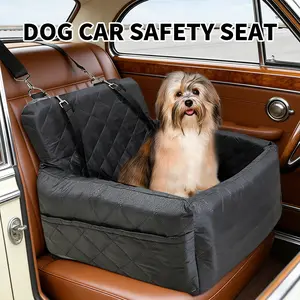 Pet Car Safety Seat | Dog Cat Travel Carrier | Secure & Comfortable Booster Seat