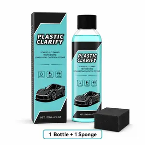 Glod Ride Multipurpose Automobile Plastic Polish & Dashboard Care Trim Restorer, Low-Odor Protective Cleaner with UV Shields for Car Interior Grime Removal