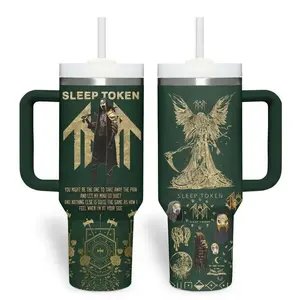 Sleep Token Music Cup 40oz Tumbler Gift for fan , Lover Sleep Token Tumbler Gift, Hot Cold Drink Cup, Gift Birthday