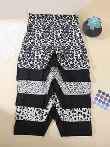 6 Pack High Waisted Seamless Leopard & Safety Pants for Women, Ice Silk Sealed, High Stretch, Non-Sheer, Multiple Colors Available